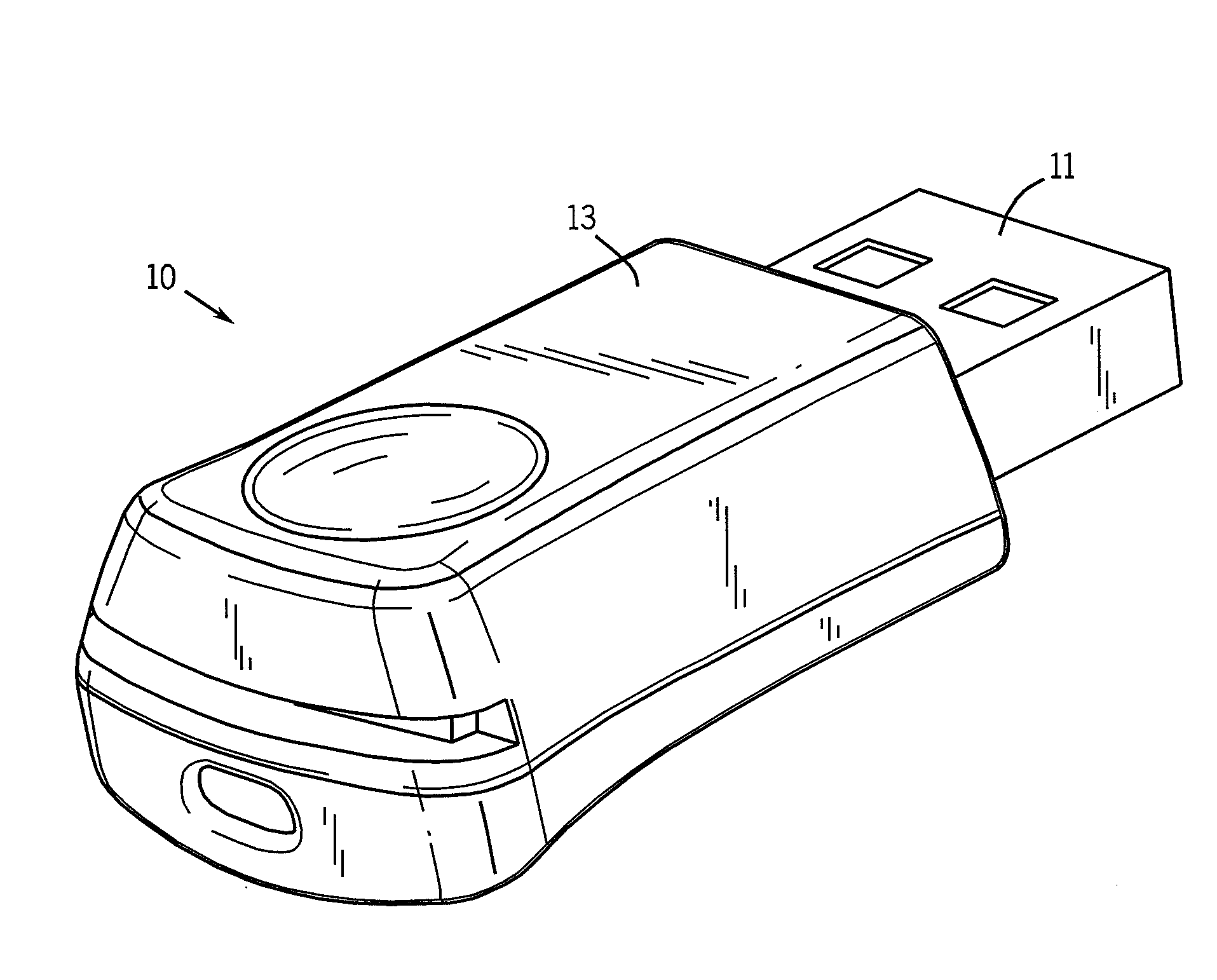 Multi-functional USB exercise data storage device