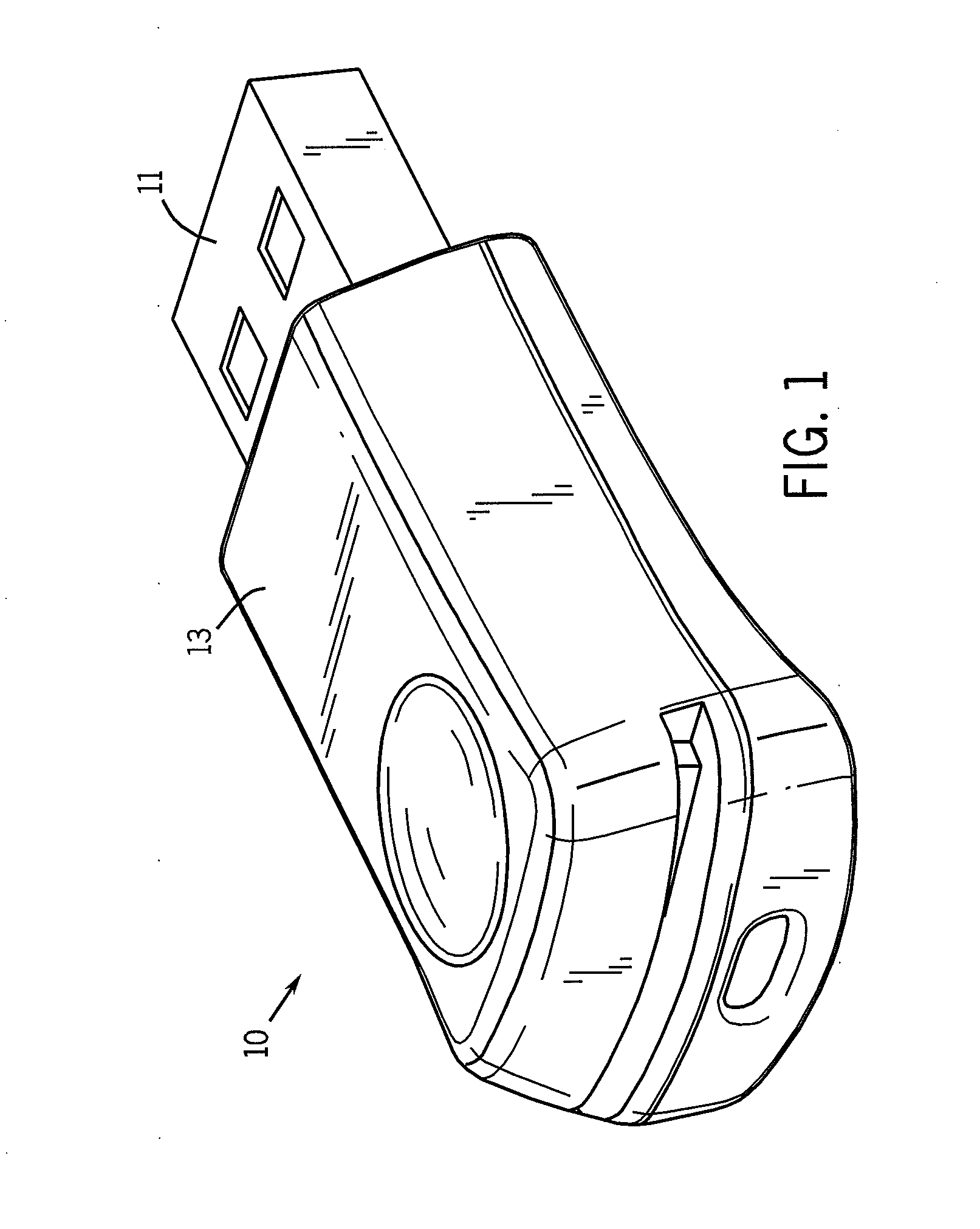 Multi-functional USB exercise data storage device