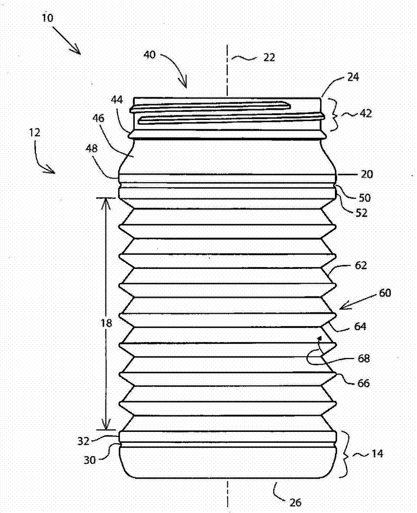 An expandable container