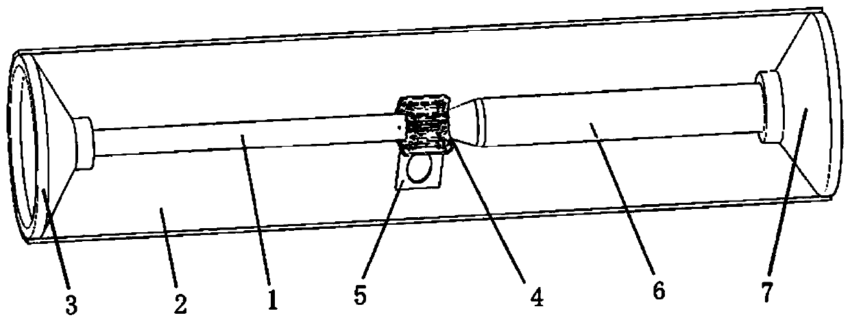 Simulation device for poor contact of GIS internal contact and infrared calibration method