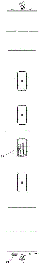 Depressed center flat car for urban rail vehicle maintenance