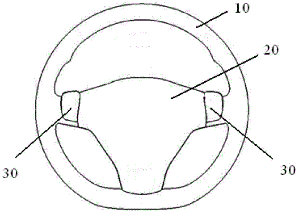 Steering wheel with horn press-sounding mechanism