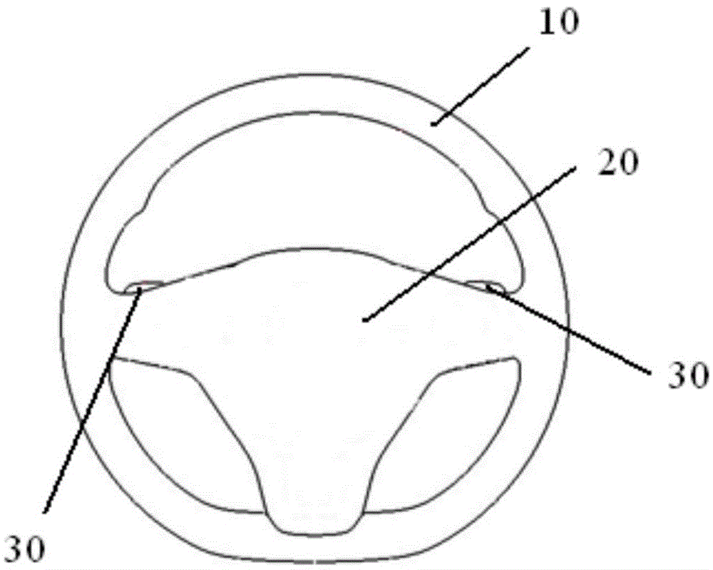 Steering wheel with horn press-sounding mechanism