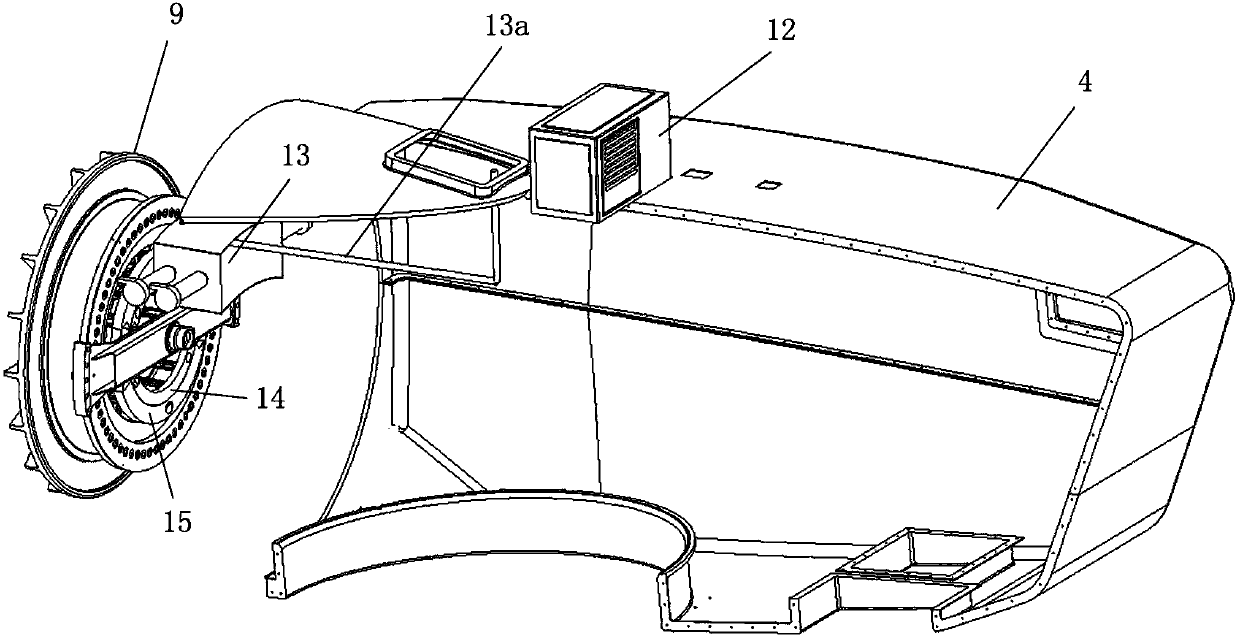 Cooling system for shaft system of wind driven generator and wind generating set