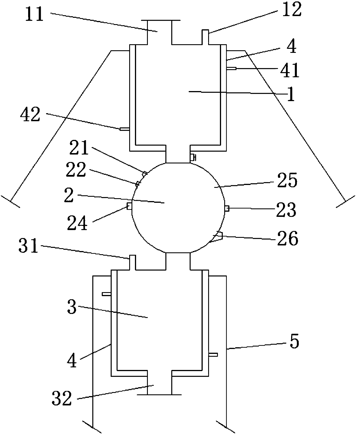 Device and method for two-phase anaerobic fermentation methanogenesis from yellow corn silage straw