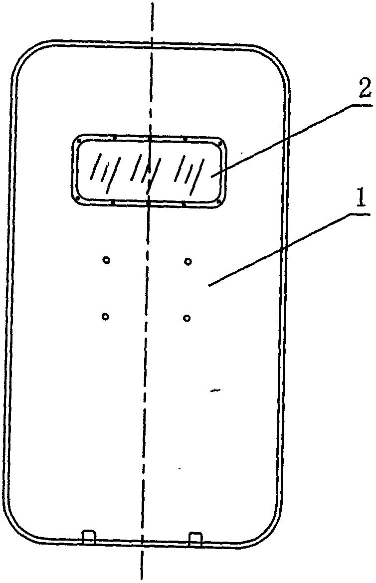 Light shield with functions of bullet resistance, puncture resistance and explosion resistance