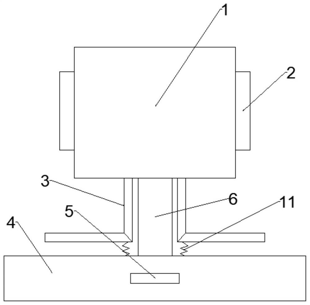 Device for adjusting levelness of junction box in secondary piping