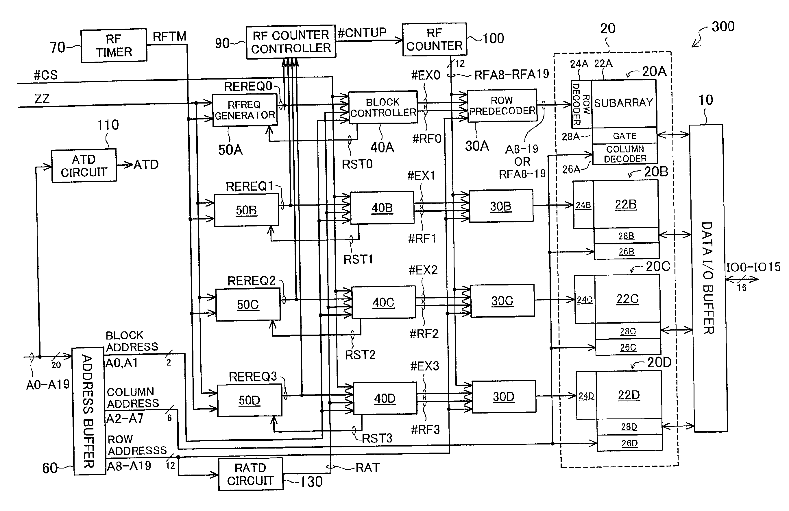 Activation of word lines in semiconductor memory device