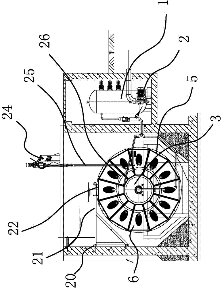 Rotary disc type filter