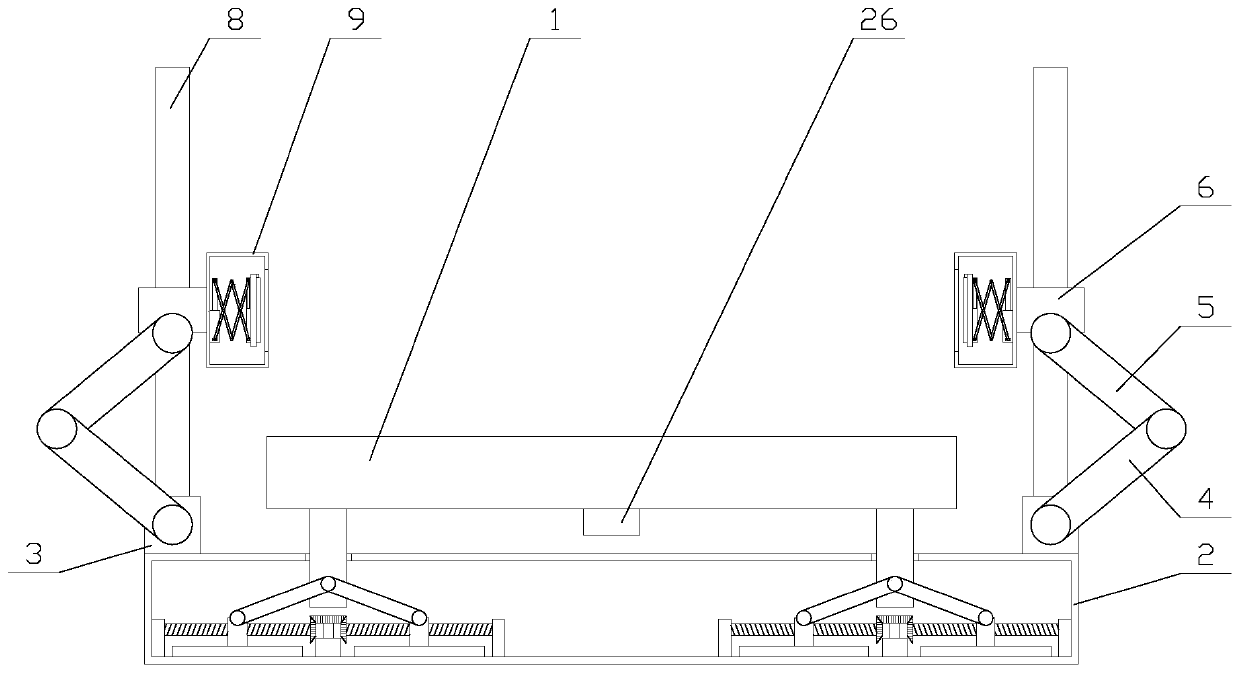 Stable weighing device with leveling function