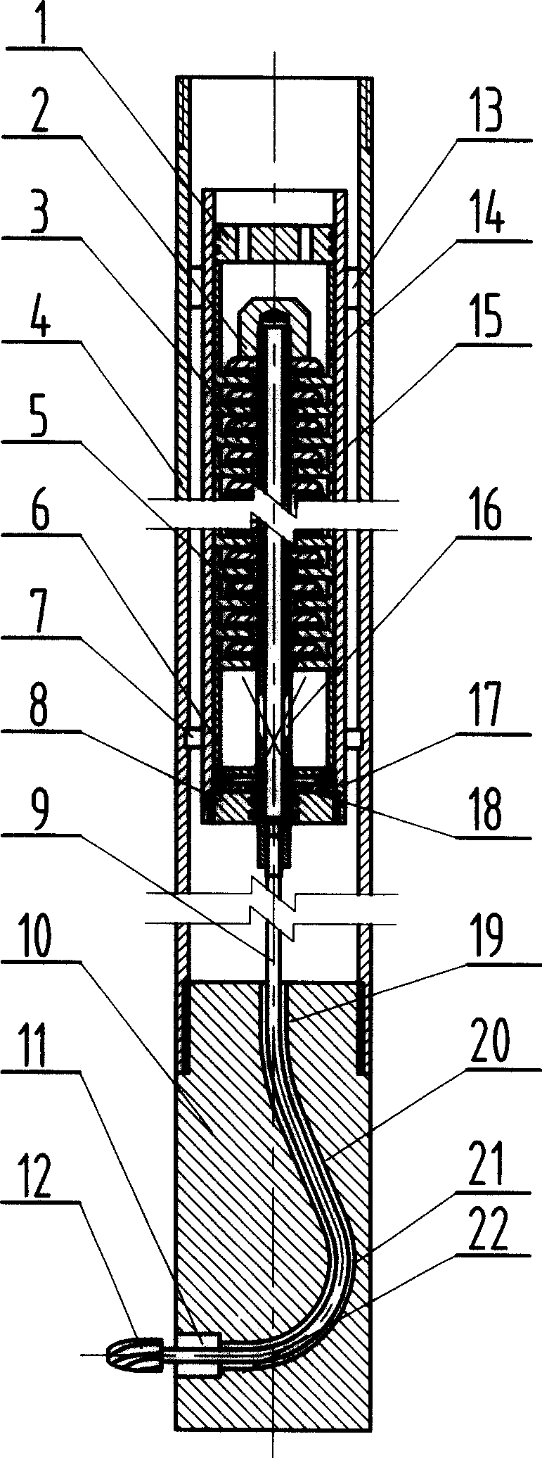 Boring device for borehole wall