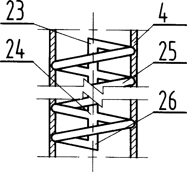 Boring device for borehole wall