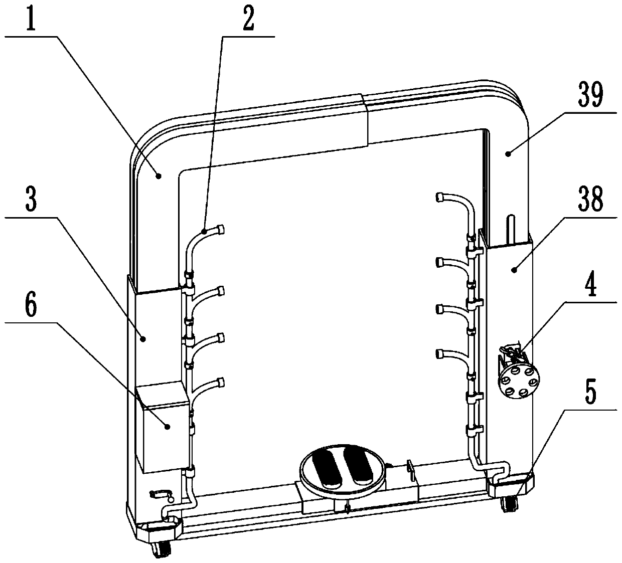 Multifunctional disinfection door