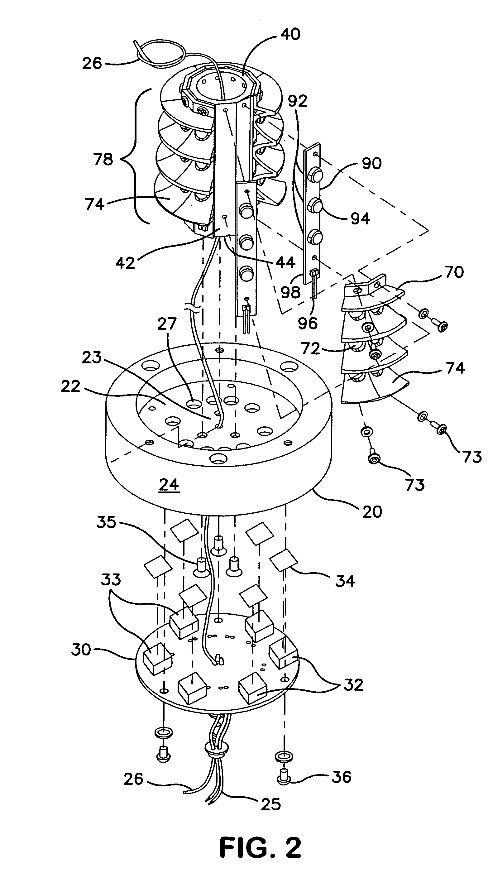 LED aircraft anticollision beacon