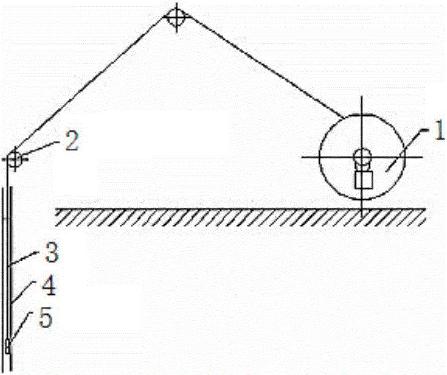 Height detecting system for concrete pouring surface of ultra-deep pile hole