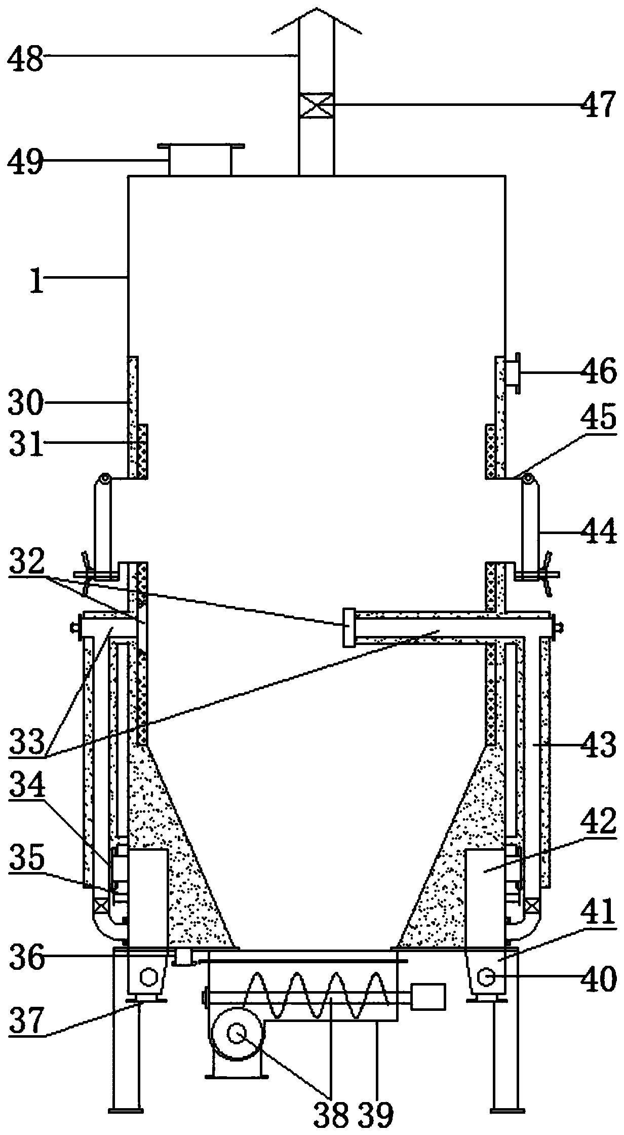 Biomass thermal cracking water-cooling carbon-gas co-production gasification system