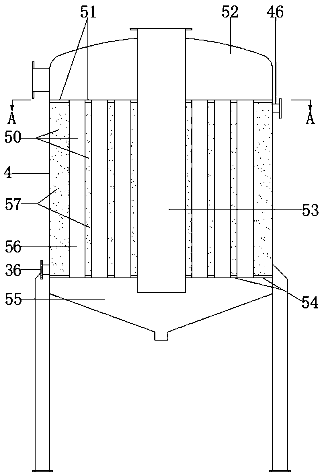 Biomass thermal cracking water-cooling carbon-gas co-production gasification system