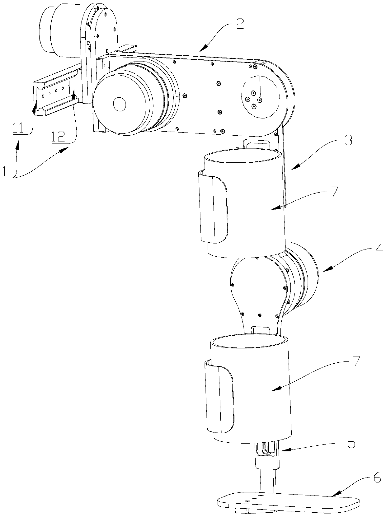 Lower limb rehabilitation training robot