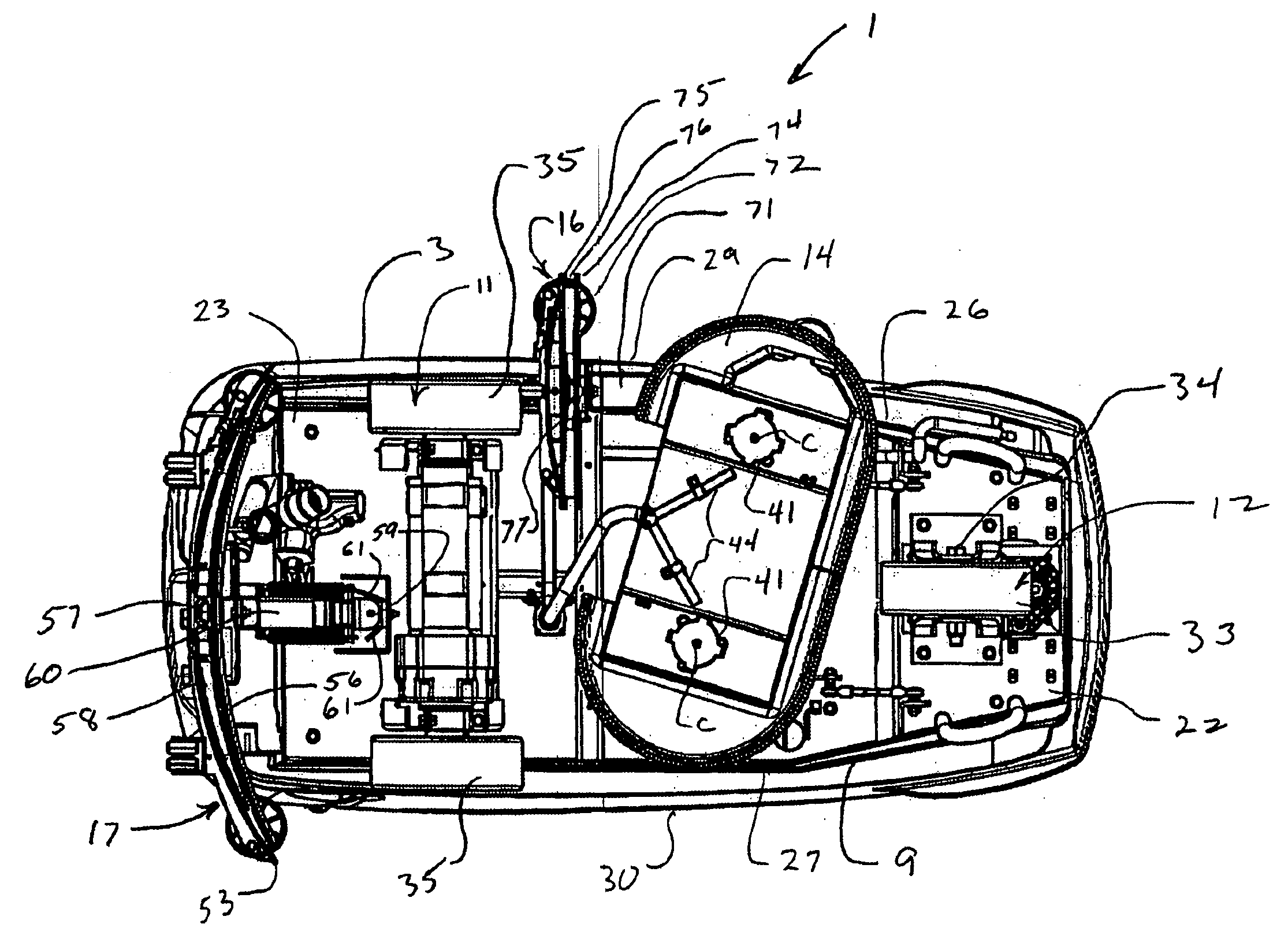 Floor cleaning machine