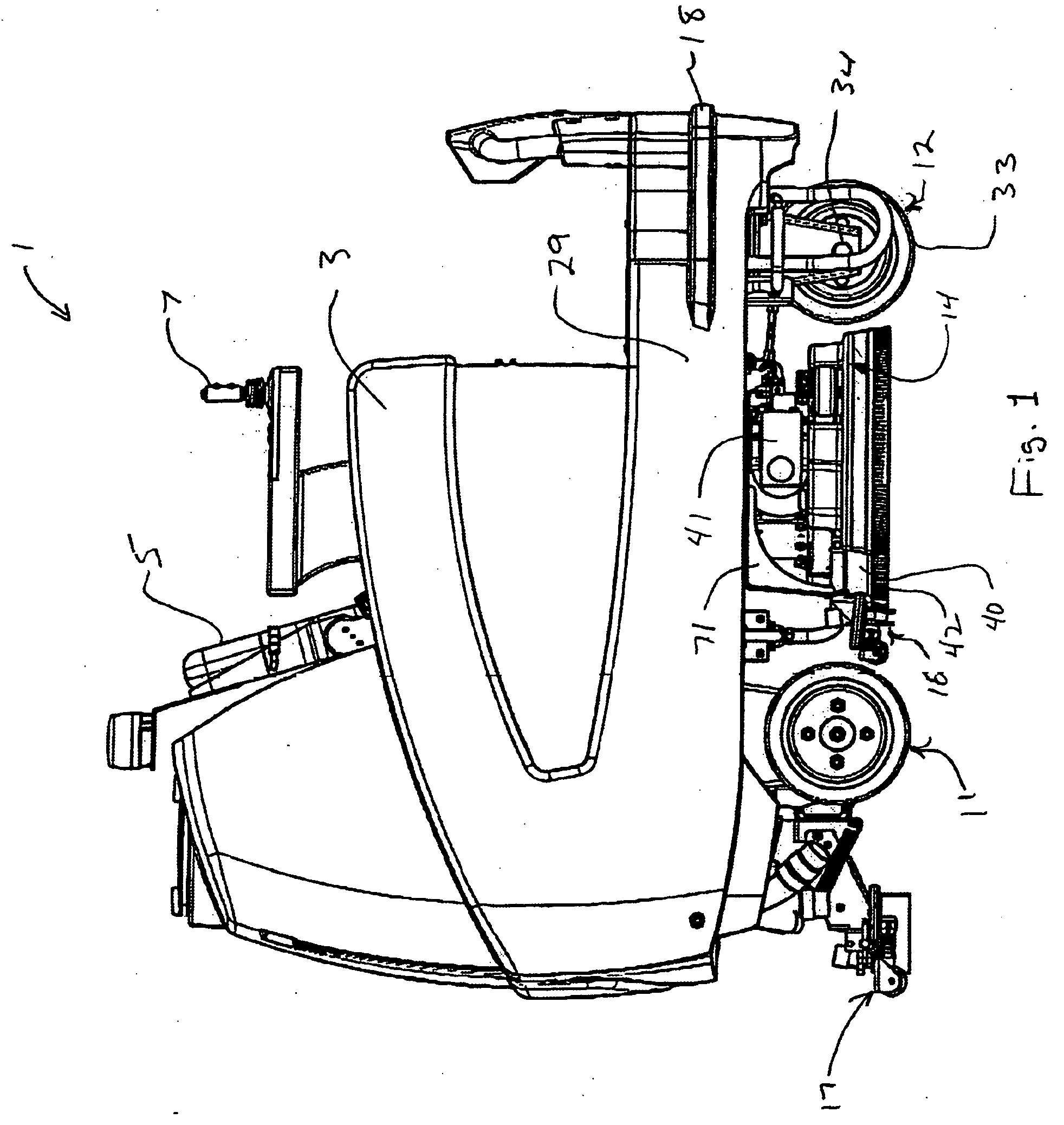 Floor cleaning machine