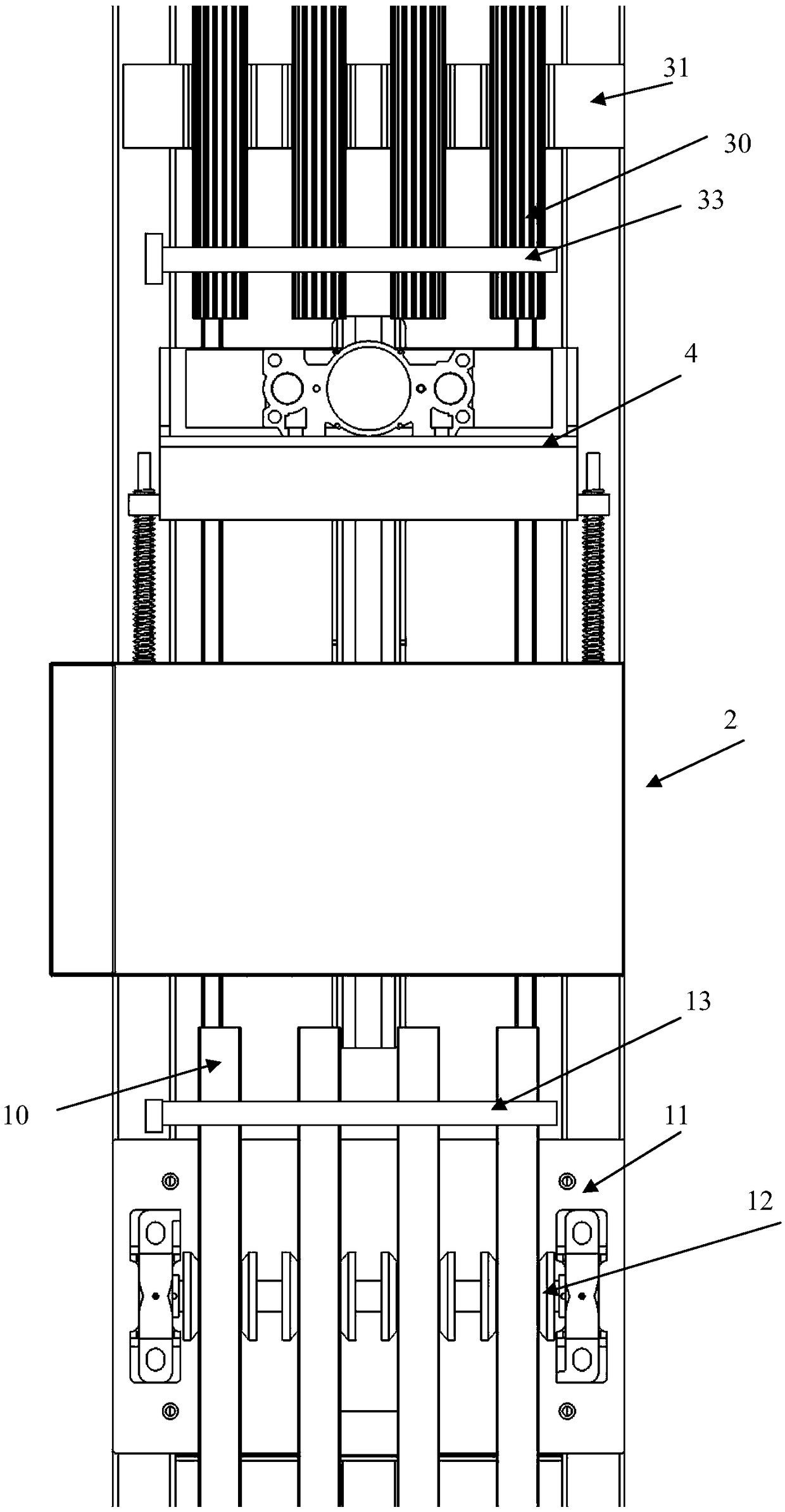 Assembly device for inserting hard bar into slot type board body and insertion method