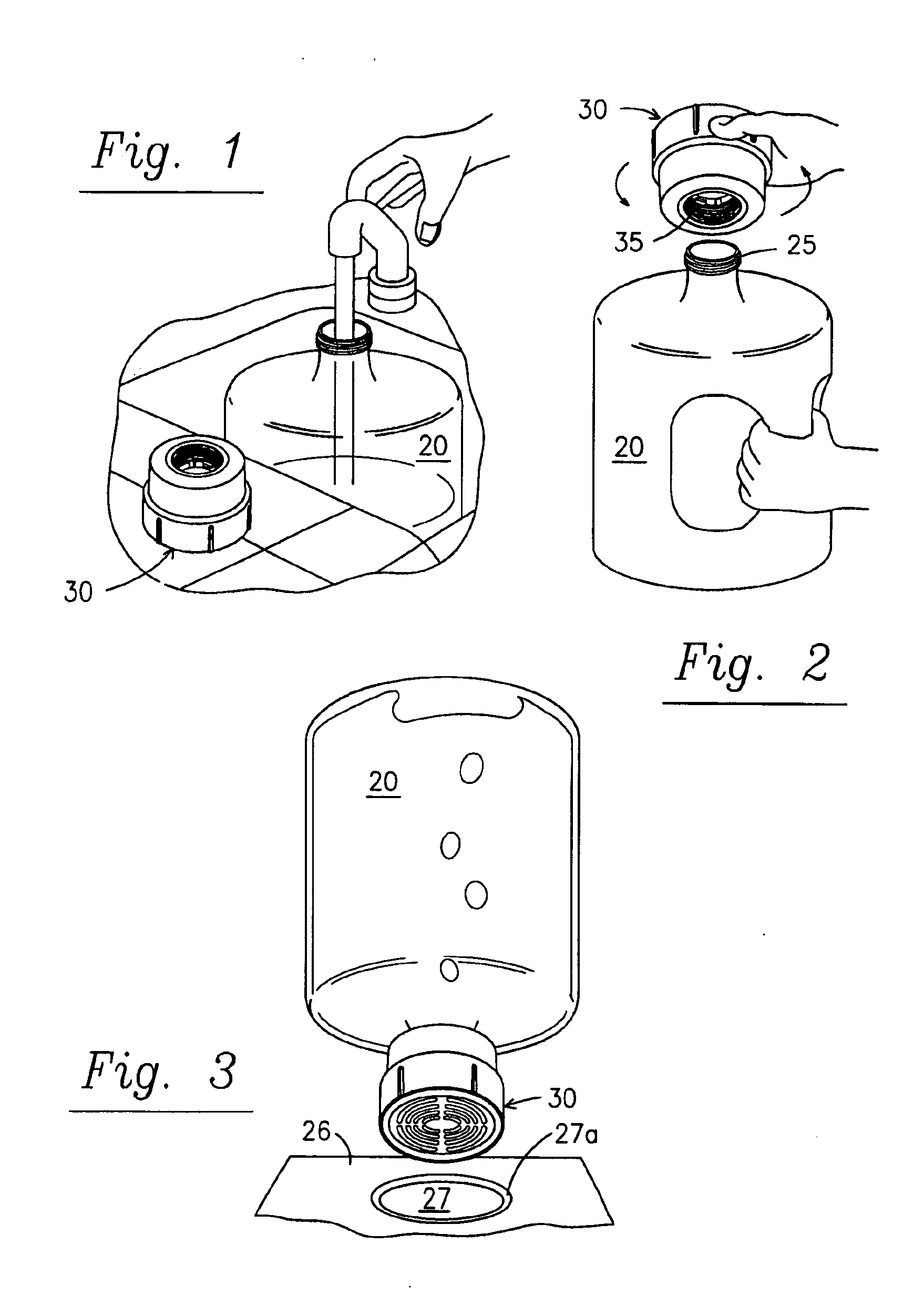 Bottled water dispenser with shutoff, variable filtration capacity and replaceable cartridge filter