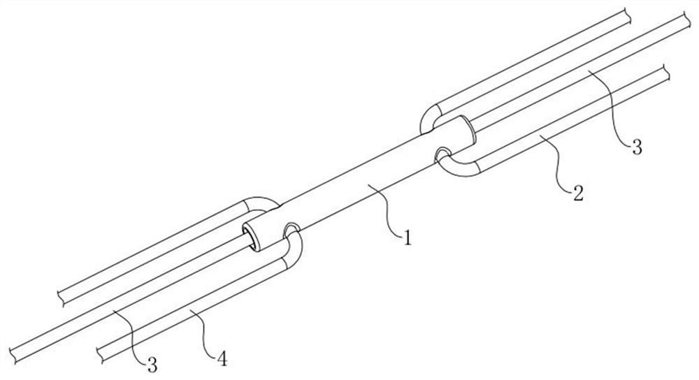 Knee joint cruciate ligament repair fixing device