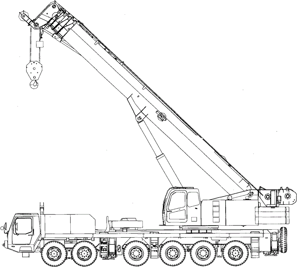 Air pressure brake unit and multi-shaft automobile chassis with same