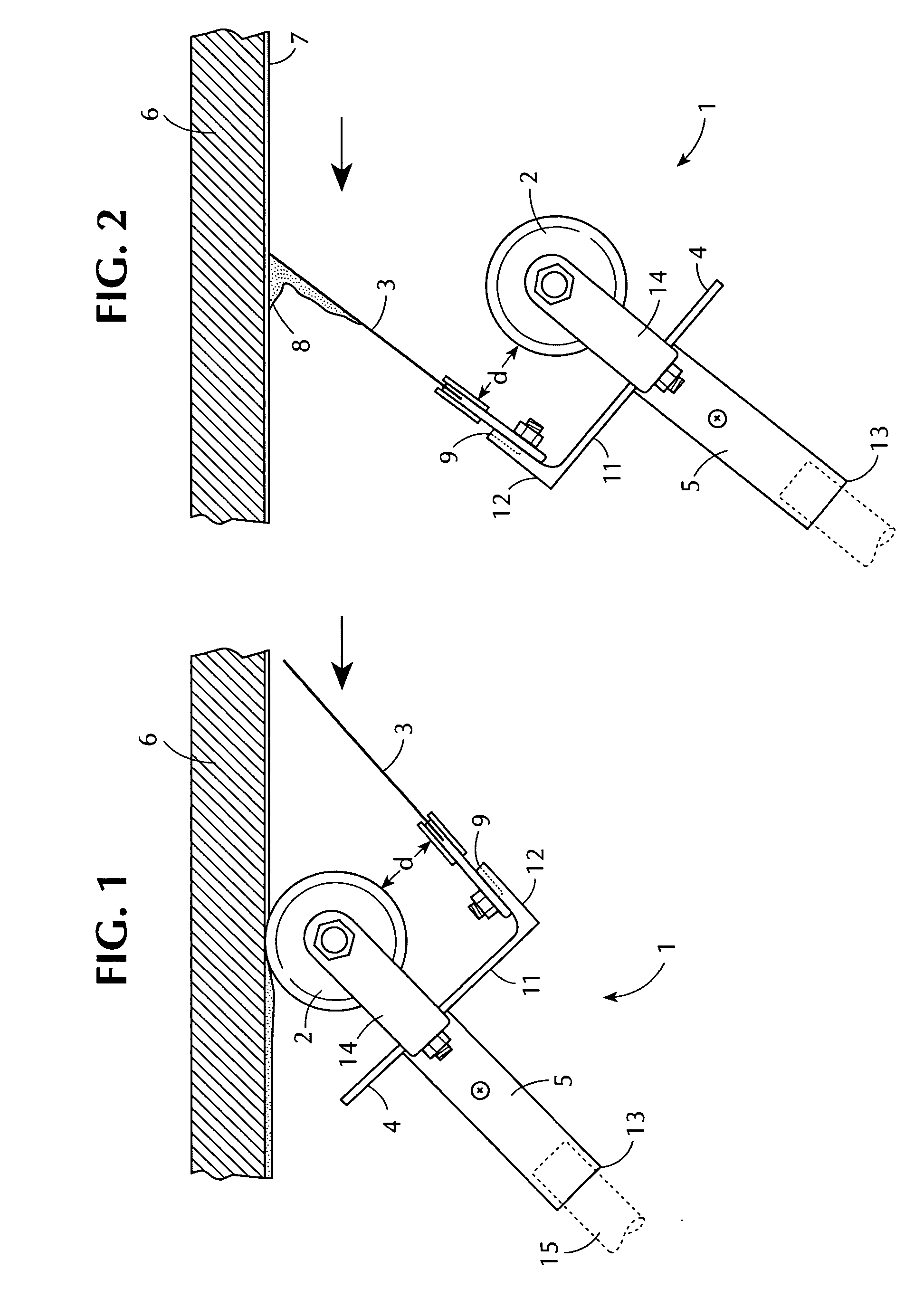 Tool for cleaning taped seams of dry wall