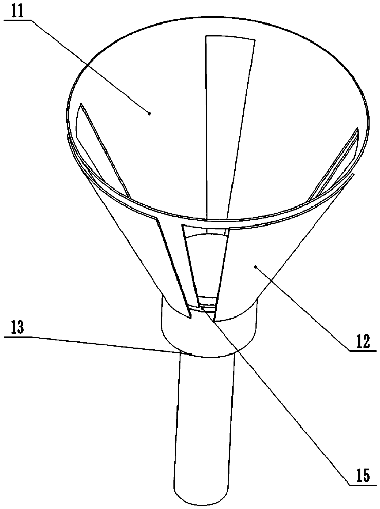 Perforating structure used for laptop mold