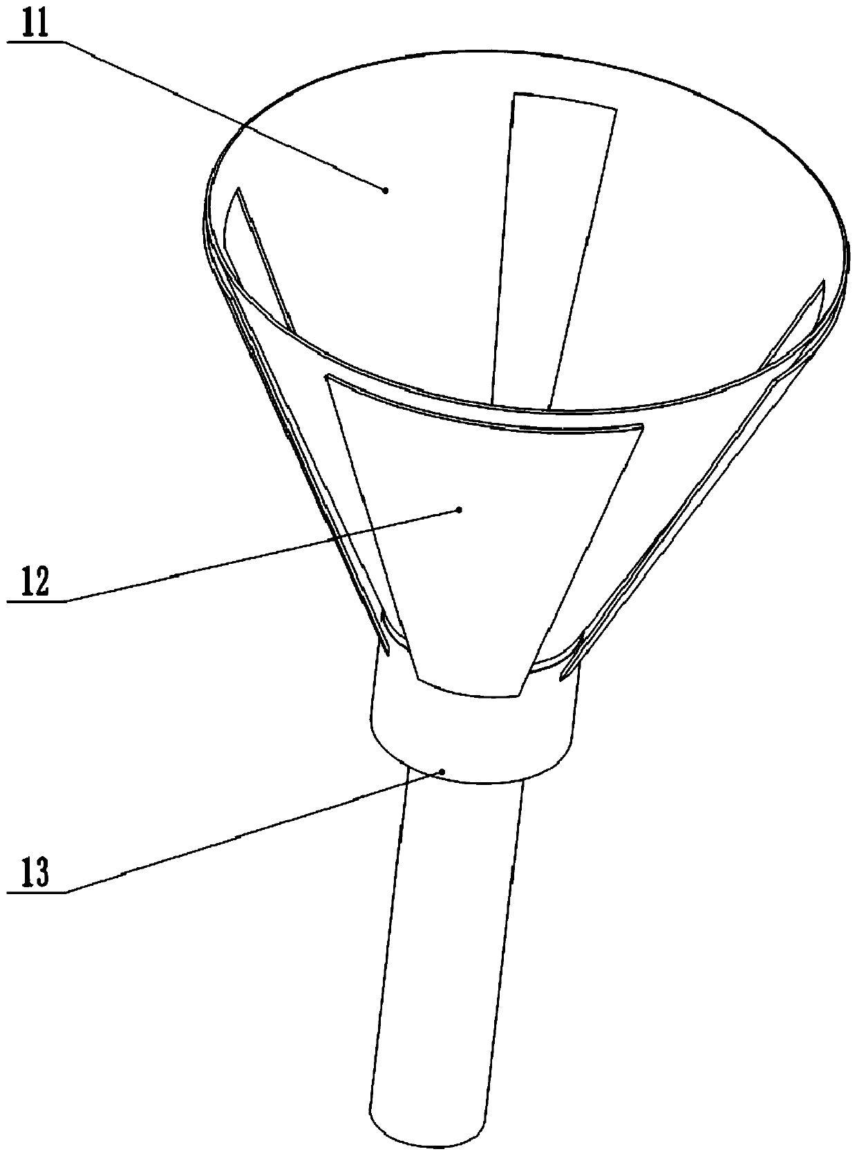 Perforating structure used for laptop mold