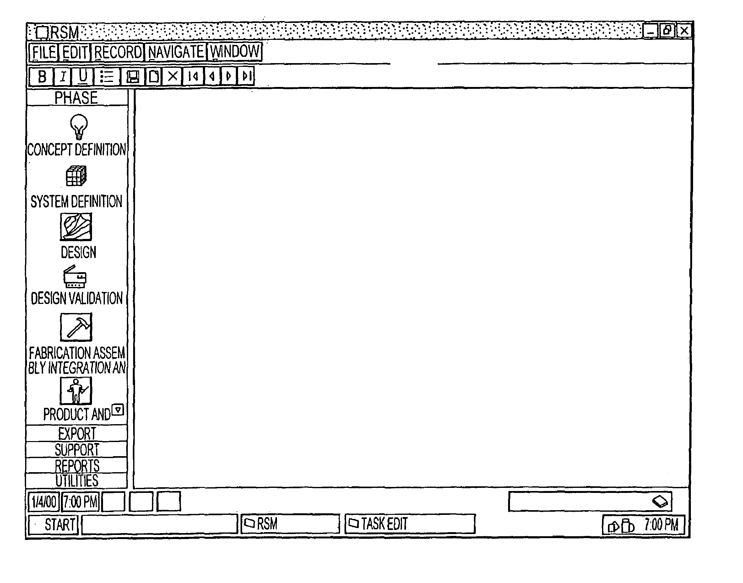 Project planning system with content loaded project planning template generator and a plurality of content loaded project planning templates