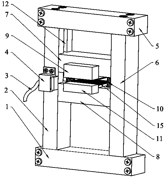 Automatic compression device of cable performance testing equipment