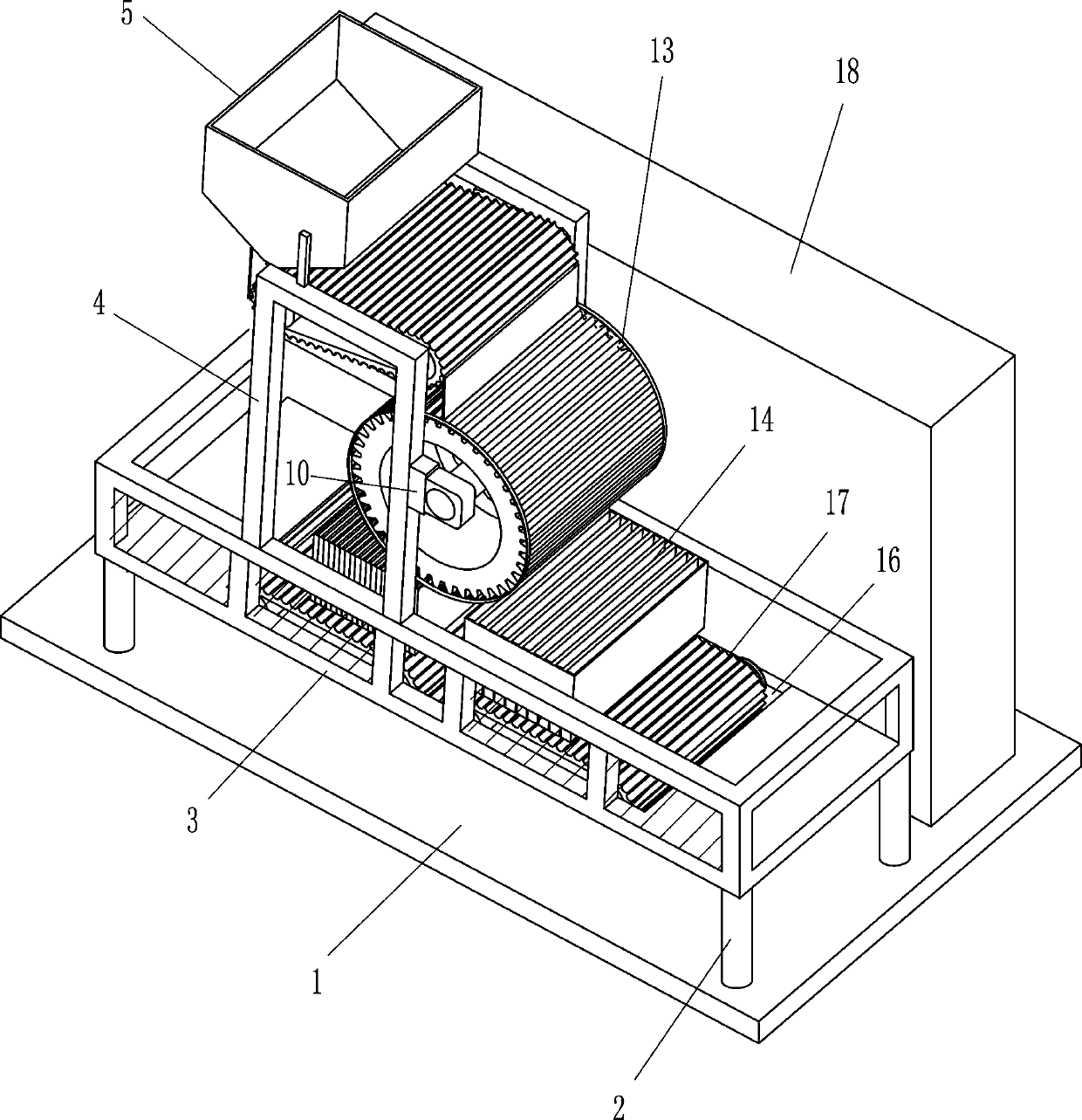 Codonopsis pilosula sorting threading machine