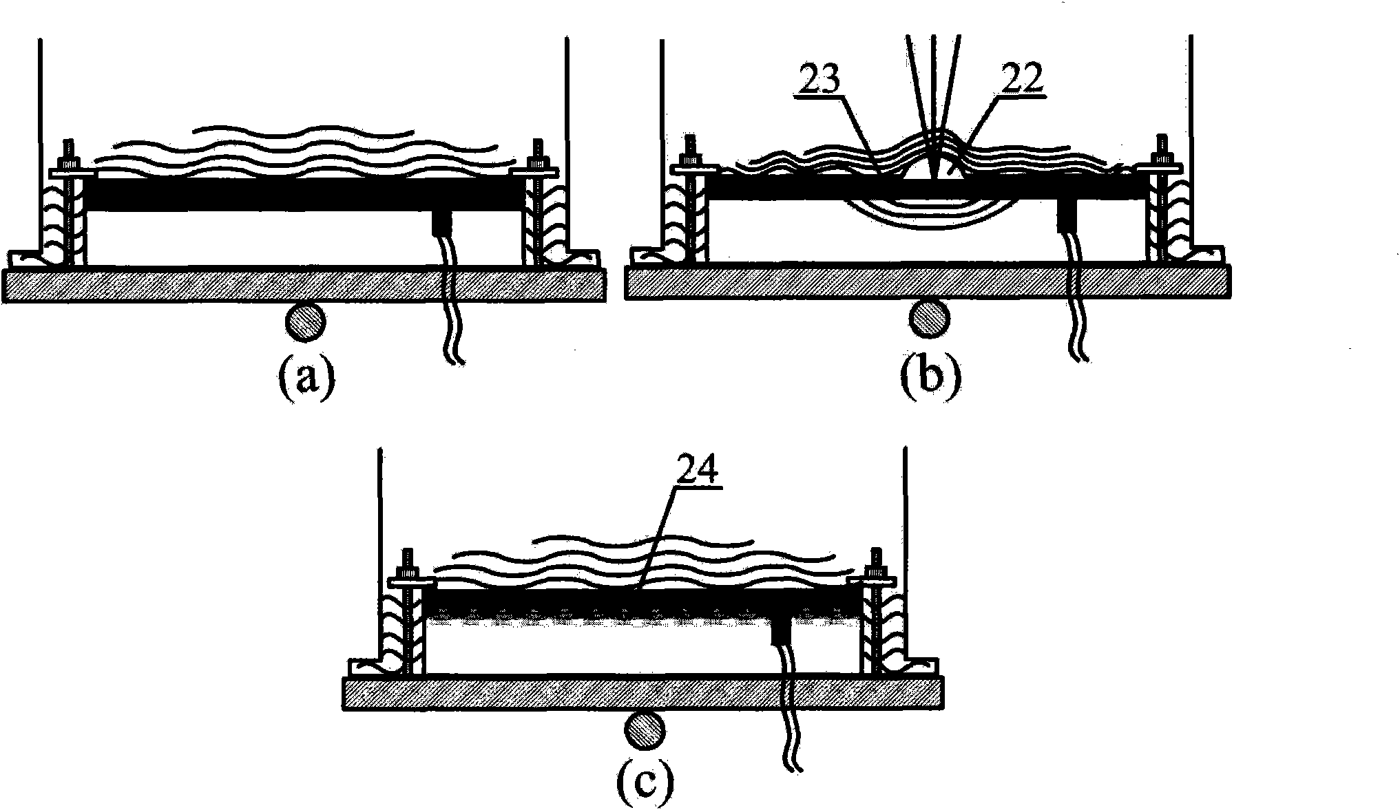 Nano coating preparation method and device based on ultrafast ultrahigh pressure photodynamics effect