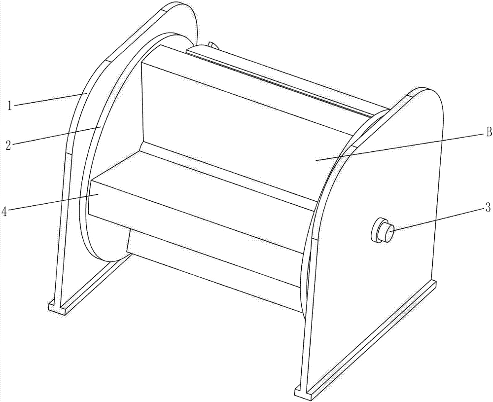 Rotary switching type storage cabinet