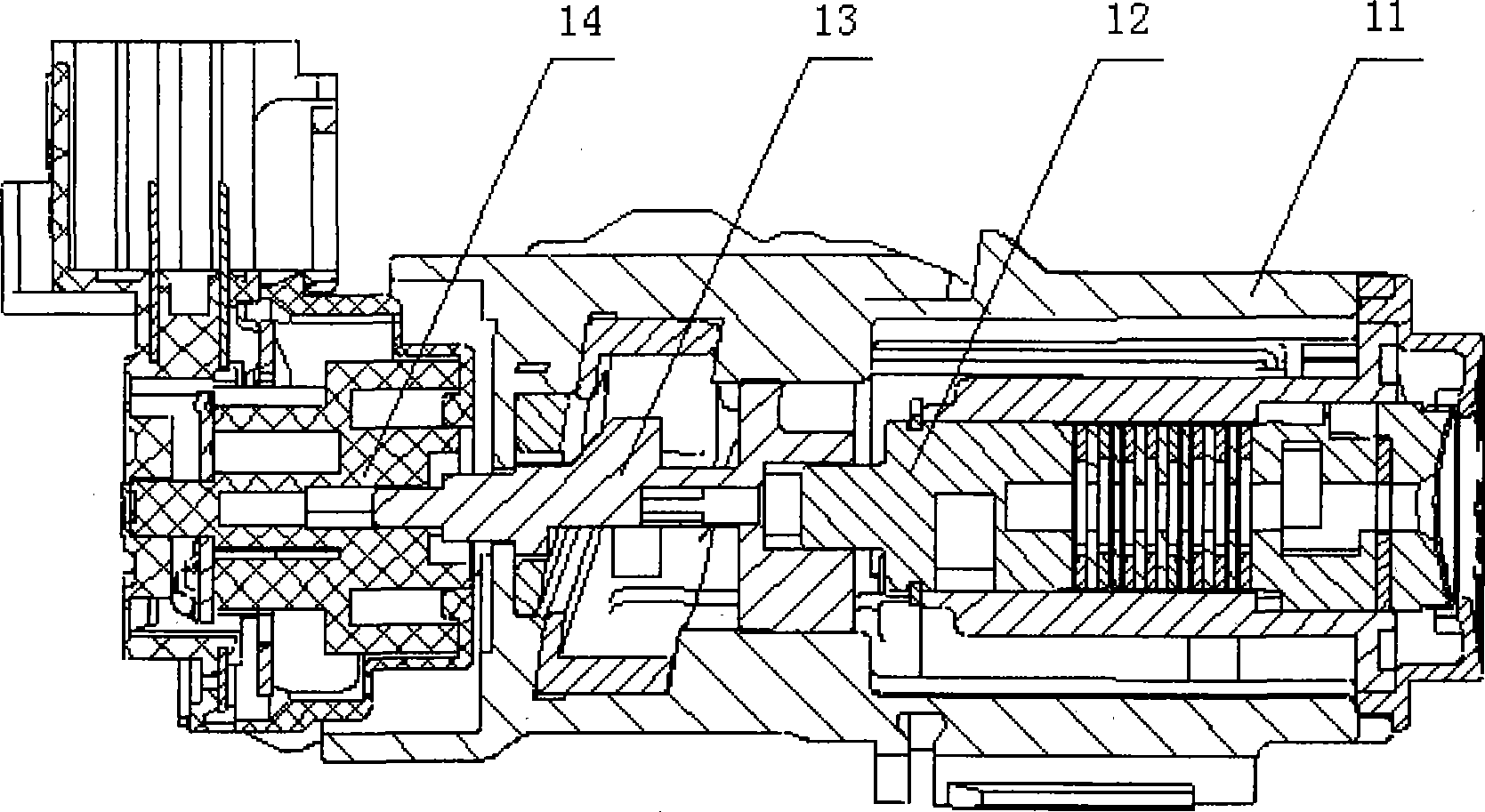 Ignition switch with gearing construction