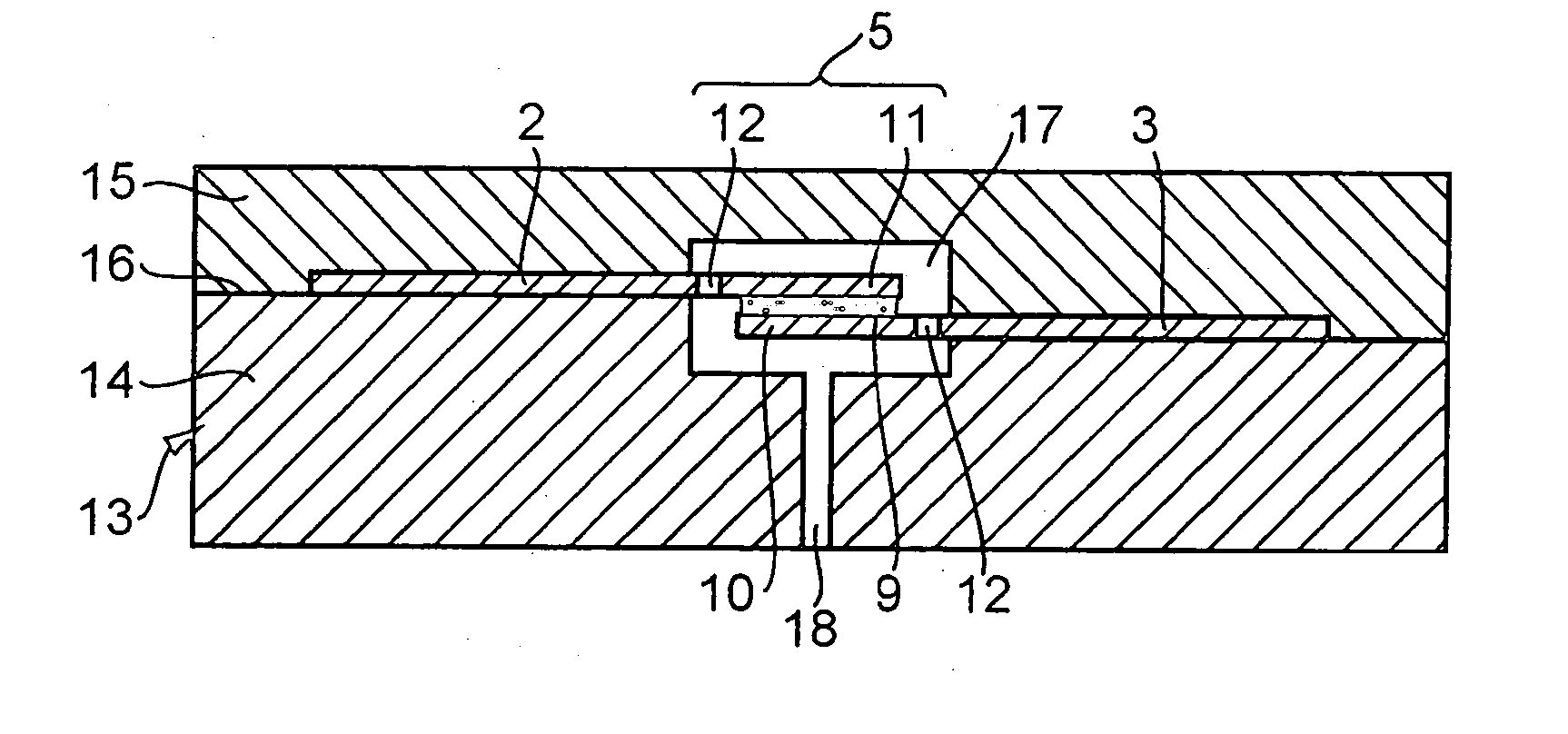 Connection between two parts, and associated connection method