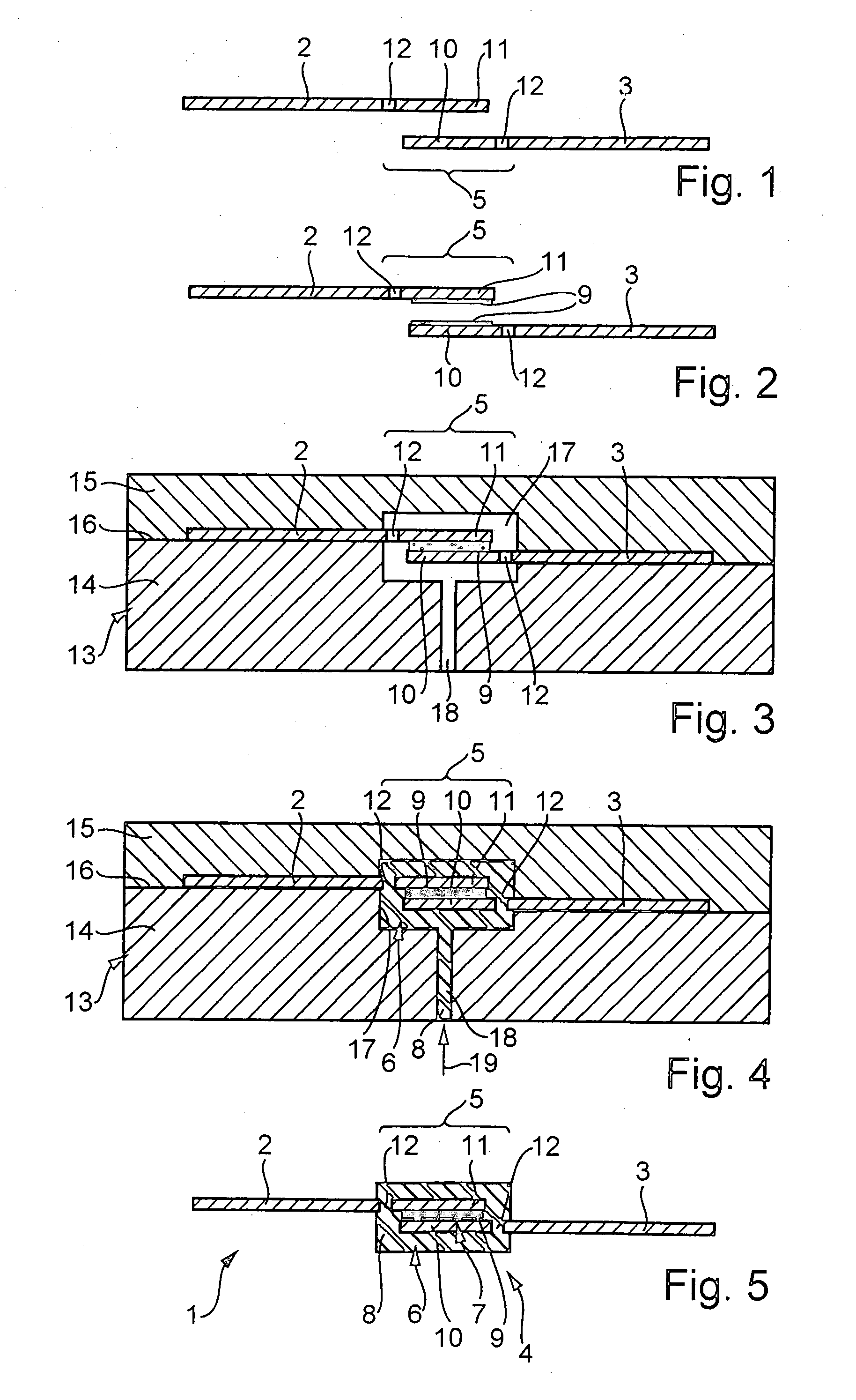 Connection between two parts, and associated connection method