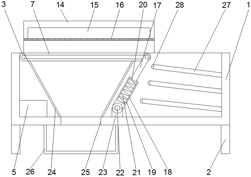 High-efficiency intelligent vertical crossing type express logistics sorting device