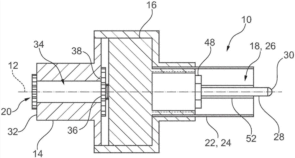 Measurement device for a machine tool and corresponding machine tool