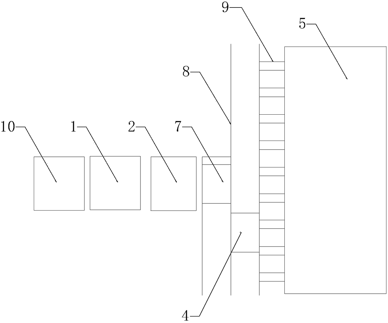 Block natural maintenance production line and production method