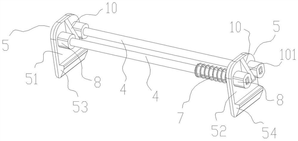 Embedded printer without screw disassembly and assembly