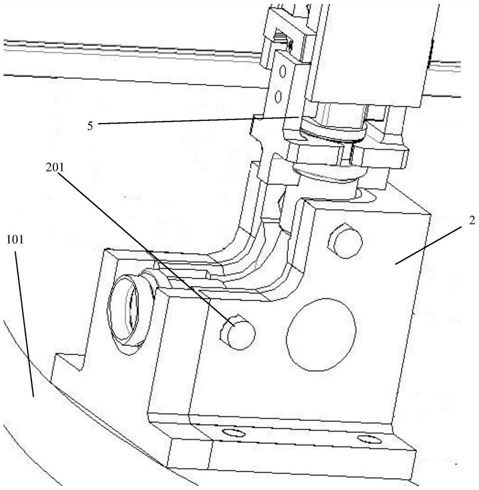 Installation and detection integrated system for inner sealing rings at two ends of bent pipe