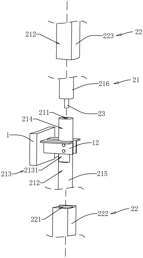 Large-area curtain wall keel structure and installation method thereof