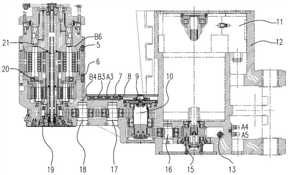 External circulating lubricating and cooling system for coal mining machine and coal mining machine cutting device