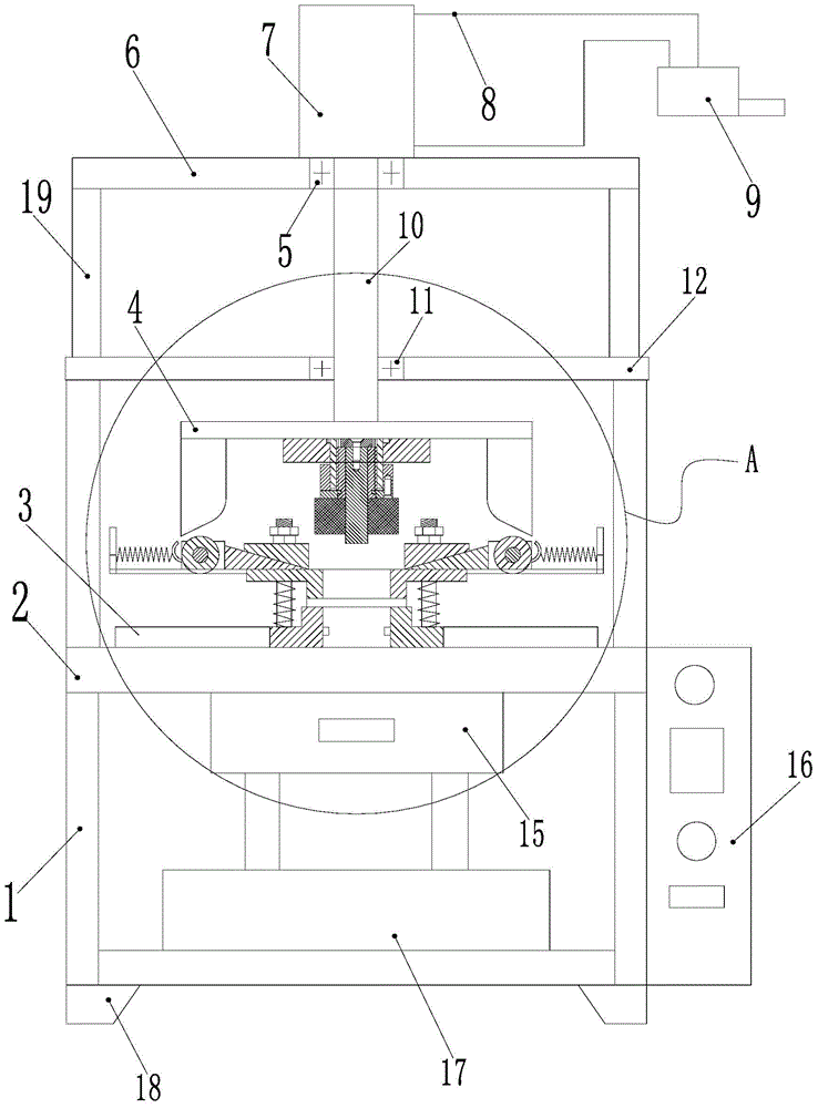 High-precision stamping die assembly with safety protection function