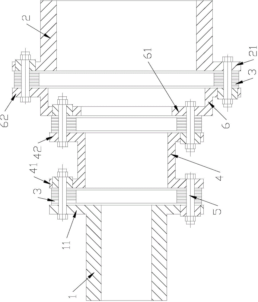 Enlarged type elastic coupling for metal diaphragm