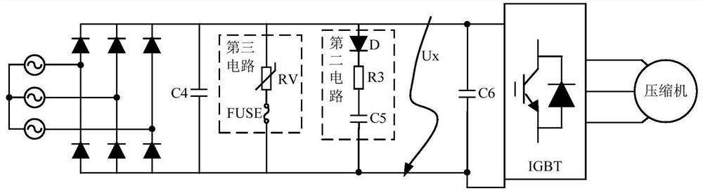 Direct-current bus protection device, electrical equipment and direct-current bus protection method thereof