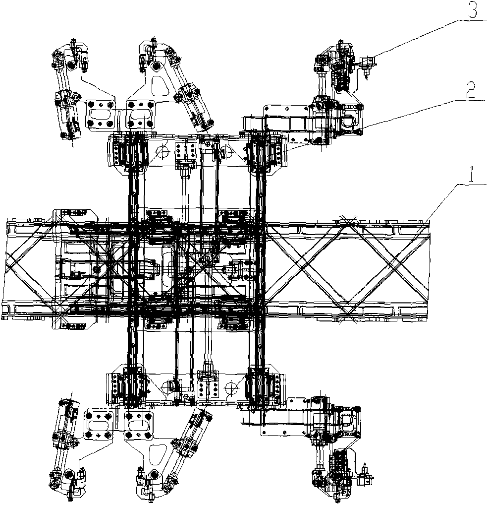 Built-in main-splicing clamp for car body